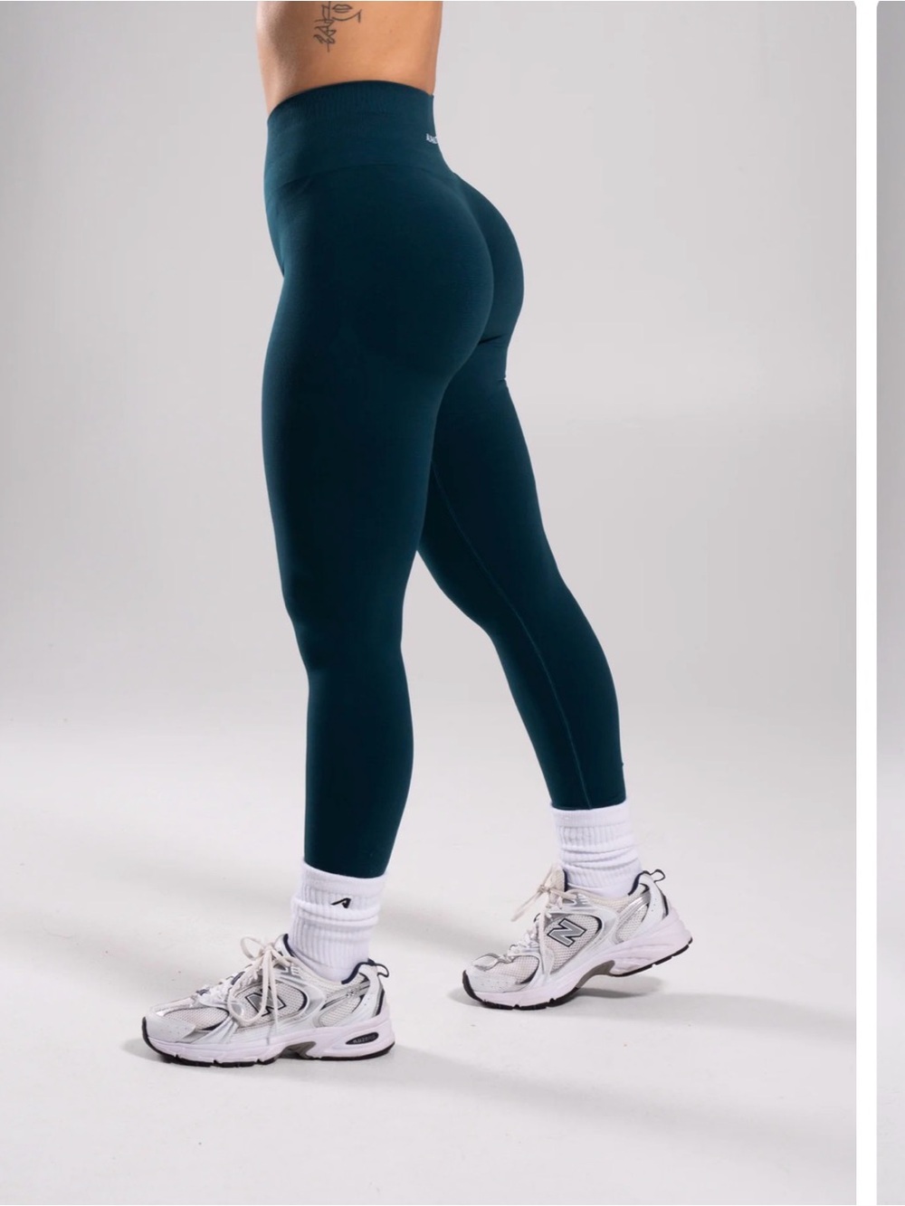 Alphalete Pump High Rise Legging Deep Sea Green Size Medium
